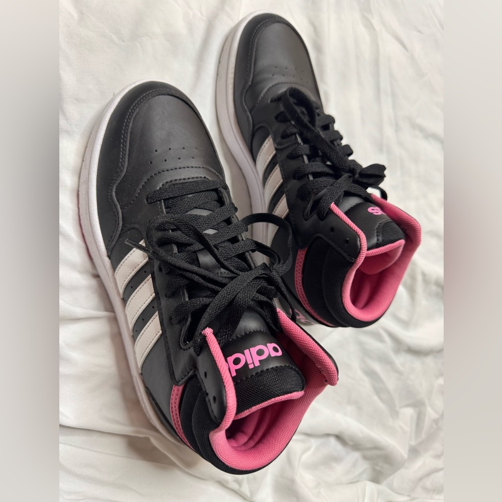 Adidas high top tennis shoes